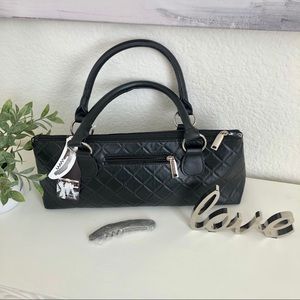 NWT Black Quilted Wine Clutch/Purse